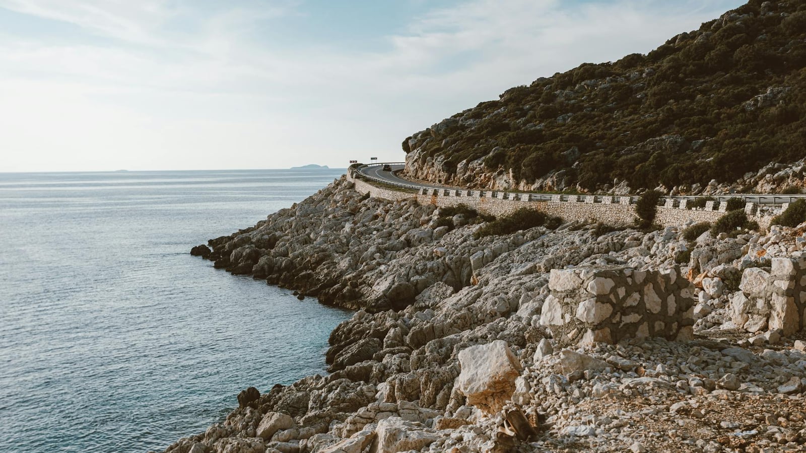 Narrow Cijevna waterfront lane in Podgorica