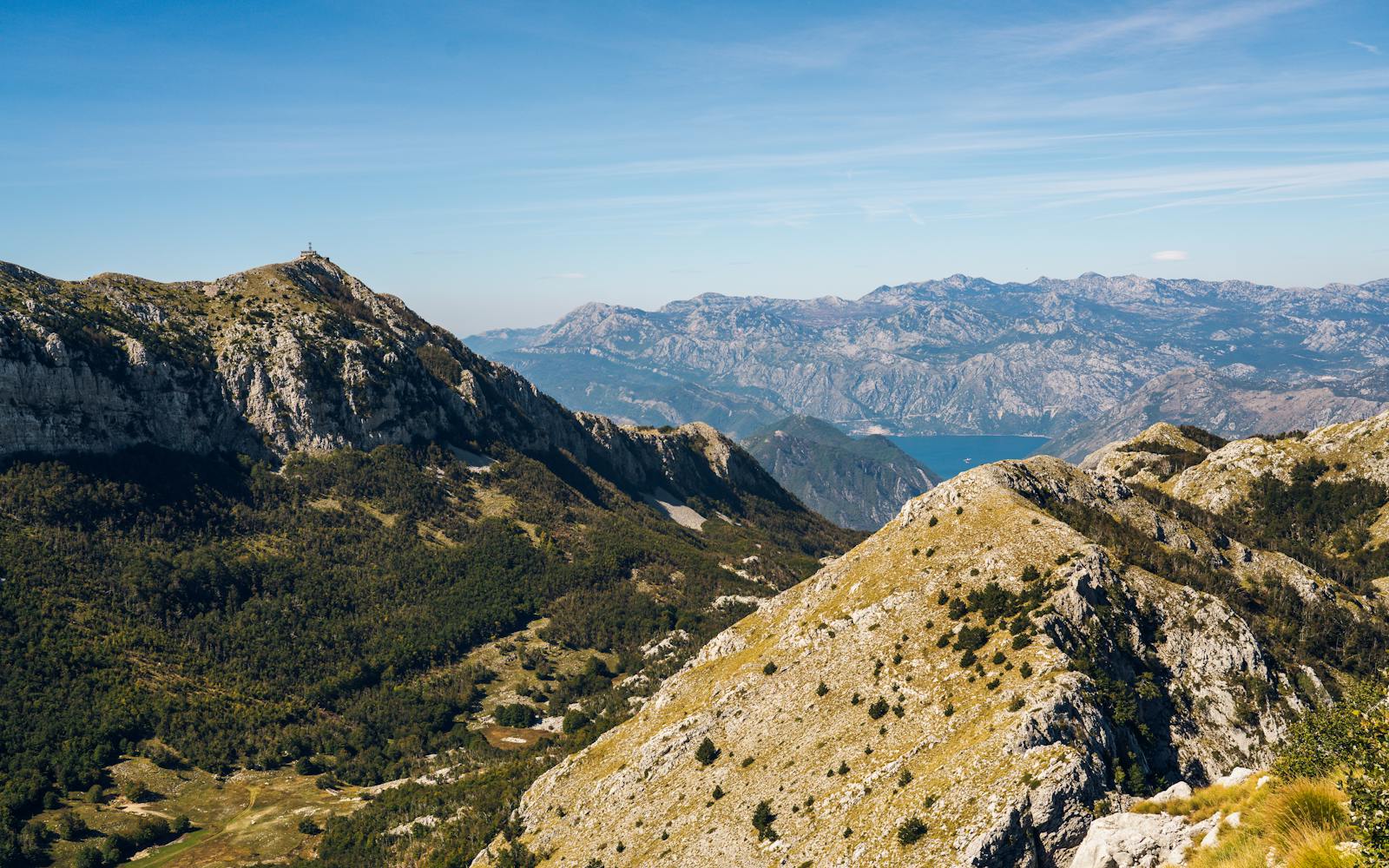 Winding mountain road in Montenegro
