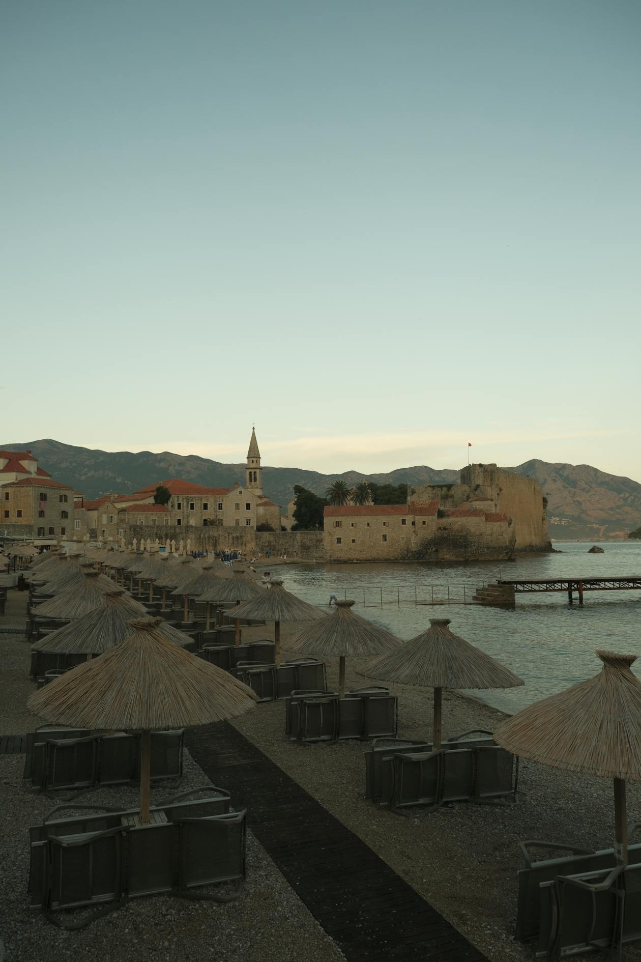 Sveti Stefan islet from the coastal highway